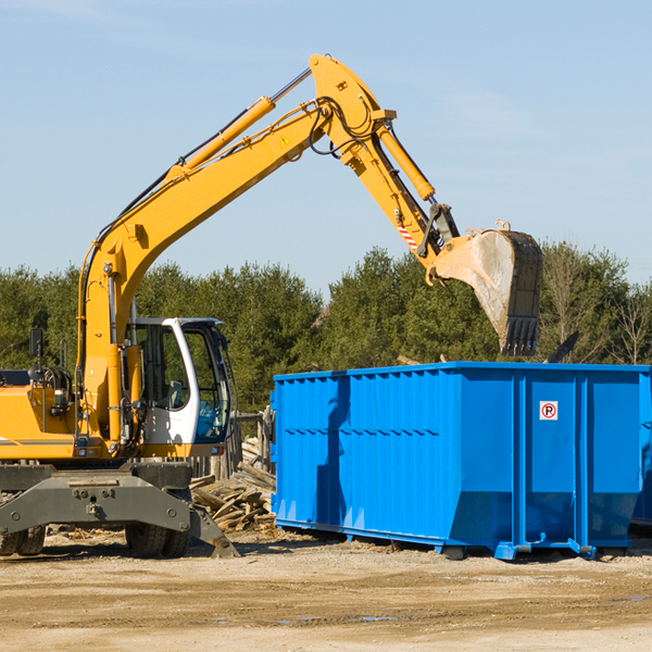 can i choose the location where the residential dumpster will be placed in Church Hill